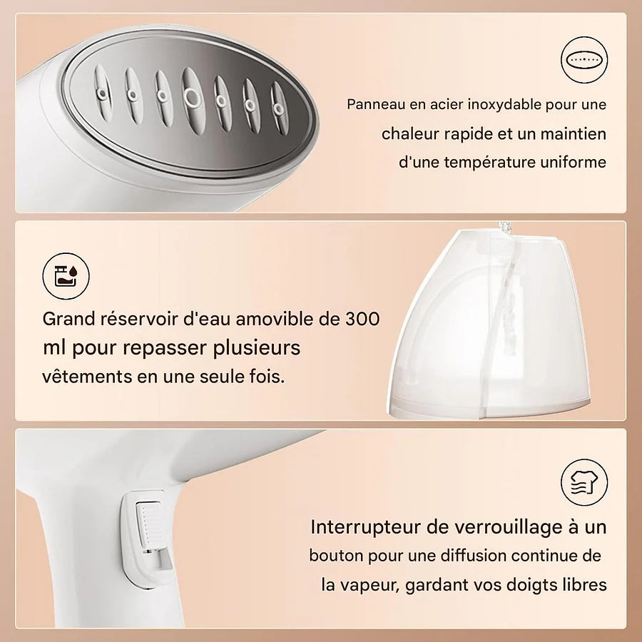 FER À VAPEUR PORTATIF – VÊTEMENTS TOUJOURS IMPECCABLES - Ma boutique