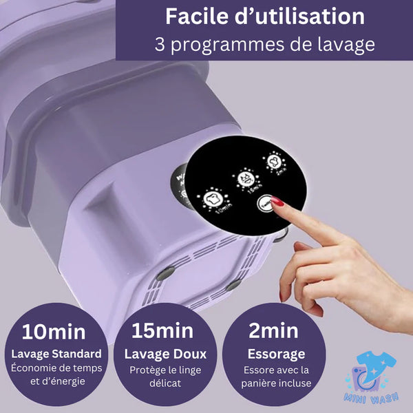 Mini Machine à Laver Portable & Pliable – Livraison gratuite - Ma boutique