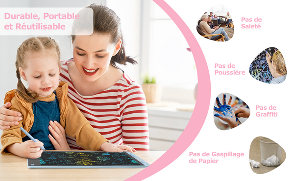 Ardoise Électronique pour Enfant – Dessinez, écrivez, effacez à l’infini ! - Ma boutique