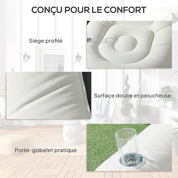 Fauteuil Gonflable Ultra Détente™ – Confort et Style en un Clin d’œil ! - Ma boutique