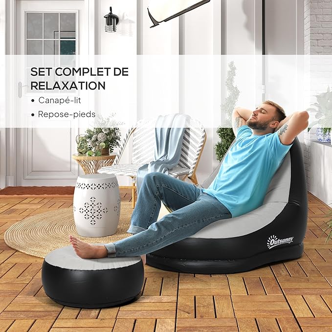 Fauteuil Gonflable Ultra Détente™ – Confort et Style en un Clin d’œil ! - Ma boutique