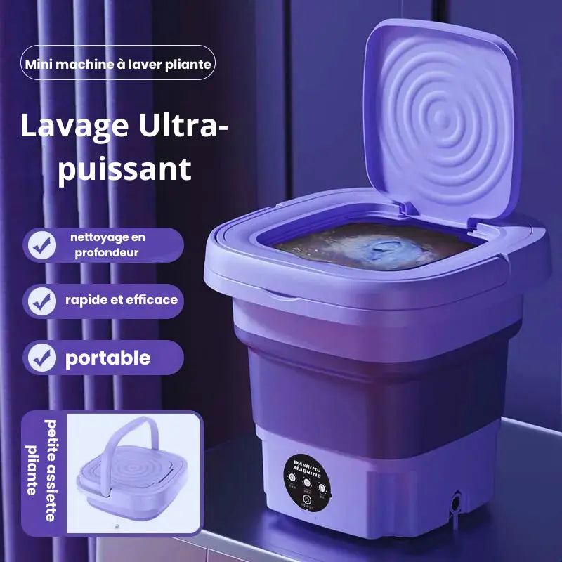 Mini Machine à Laver Portable & Pliable