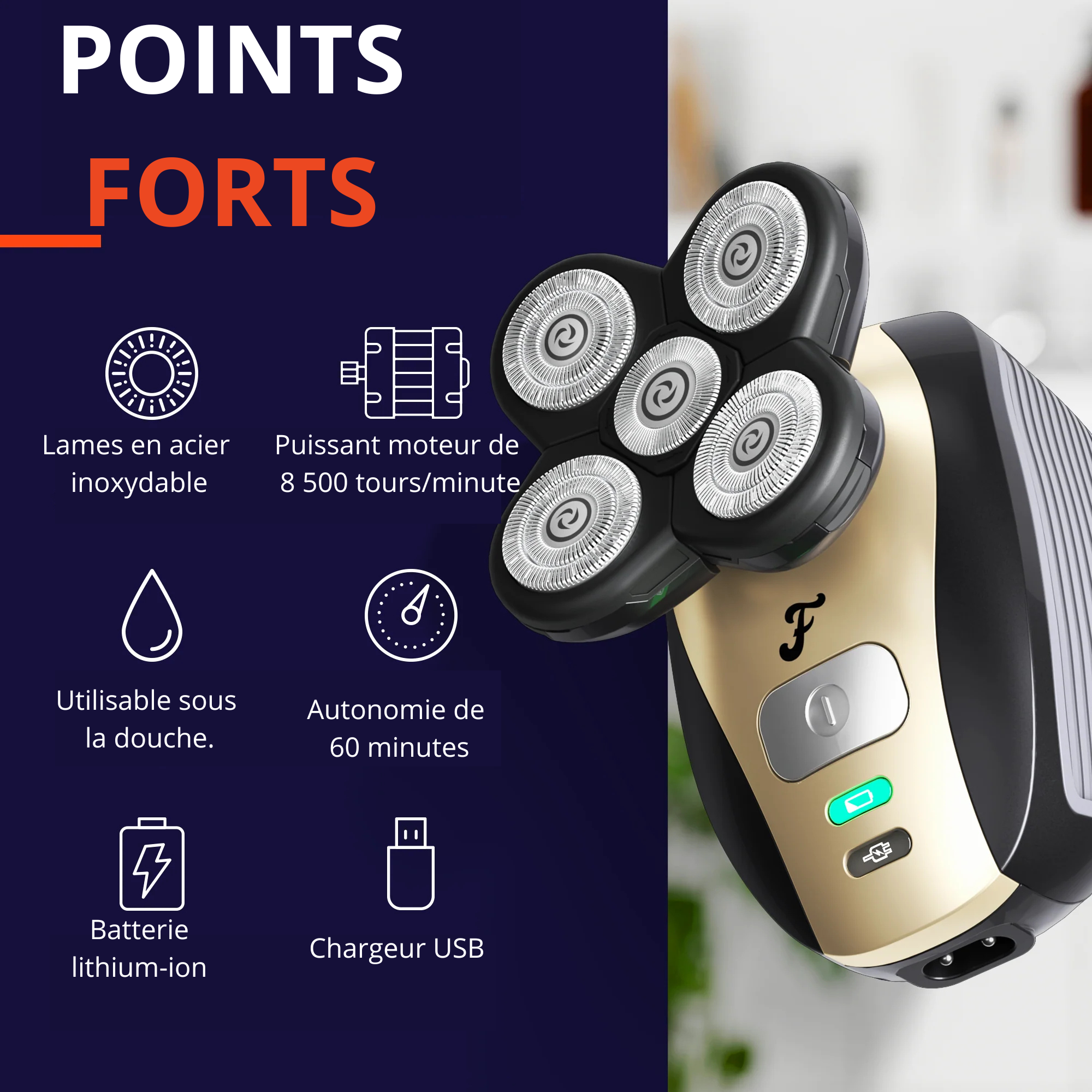 Rasage de la tête sans effort : Un rasage ultra doux et efficace - Ma boutique