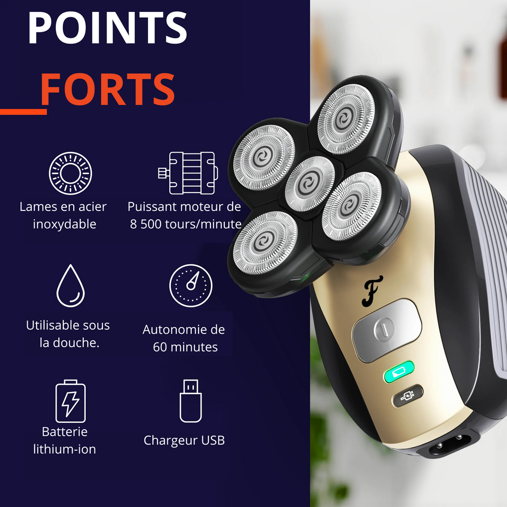 Rasage de la tête sans effort : Un rasage ultra doux et efficace - Ma boutique