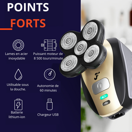 Rasage de la tête sans effort : Un rasage ultra doux et efficace - Ma boutique