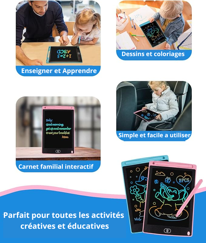 Ardoise Électronique pour Enfant – Dessinez, écrivez, effacez à l’infini ! - Ma boutique