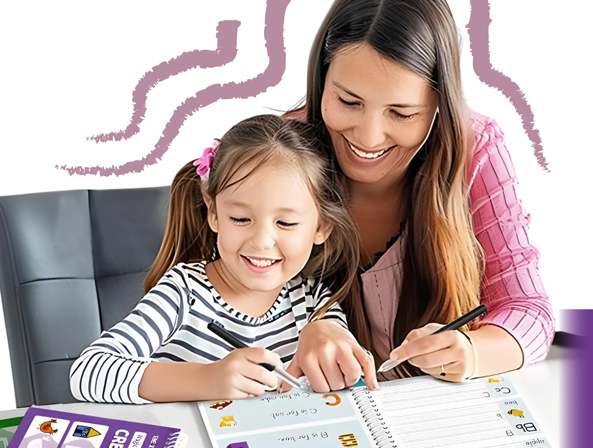 Cahier d’Écriture Réutilisable 4-en-1 pour Enfants – Alphabet, Chiffres, Maths & Dessin - Ma boutique