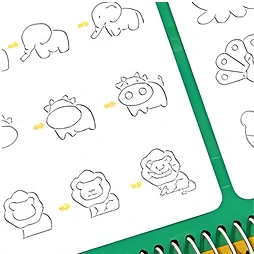 Cahier d’Écriture Réutilisable 4-en-1 pour Enfants – Alphabet, Chiffres, Maths & Dessin - Ma boutique